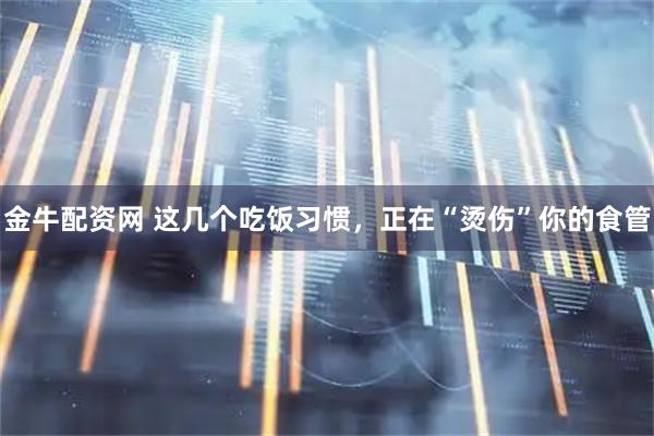 金牛配资网 这几个吃饭习惯，正在“烫伤”你的食管