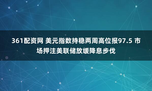 361配资网 美元指数持稳两周高位报97.5 市场押注美联储放缓降息步伐