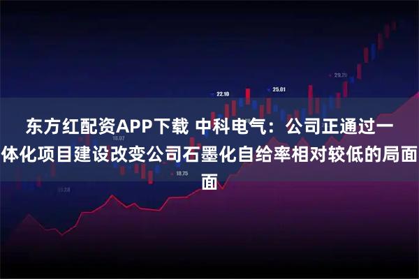 东方红配资APP下载 中科电气:公司正通过一体化项目建设改变公司石墨化自给率相对较低的局面